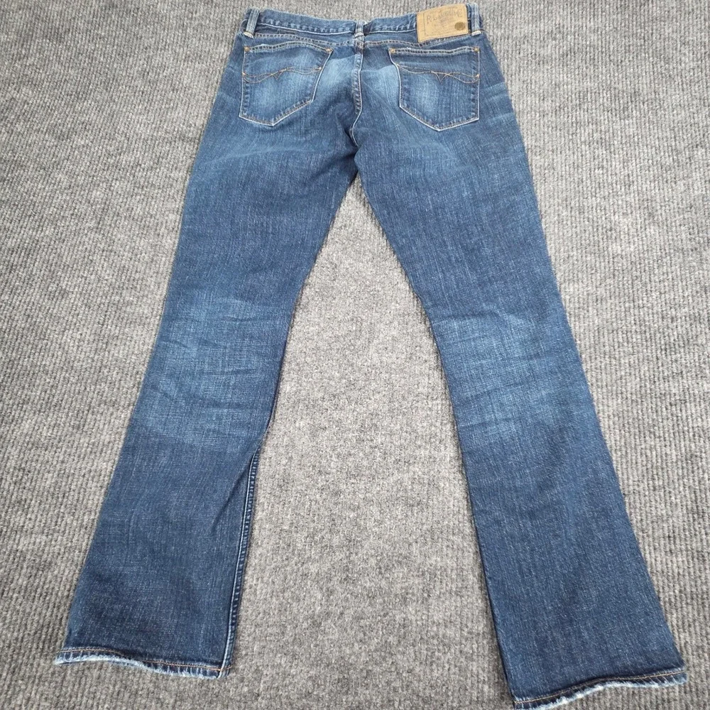 Ralph Lauren Madison Jeans Women's 31x32 Blue Denim‎ Bootcut Flare Distressed